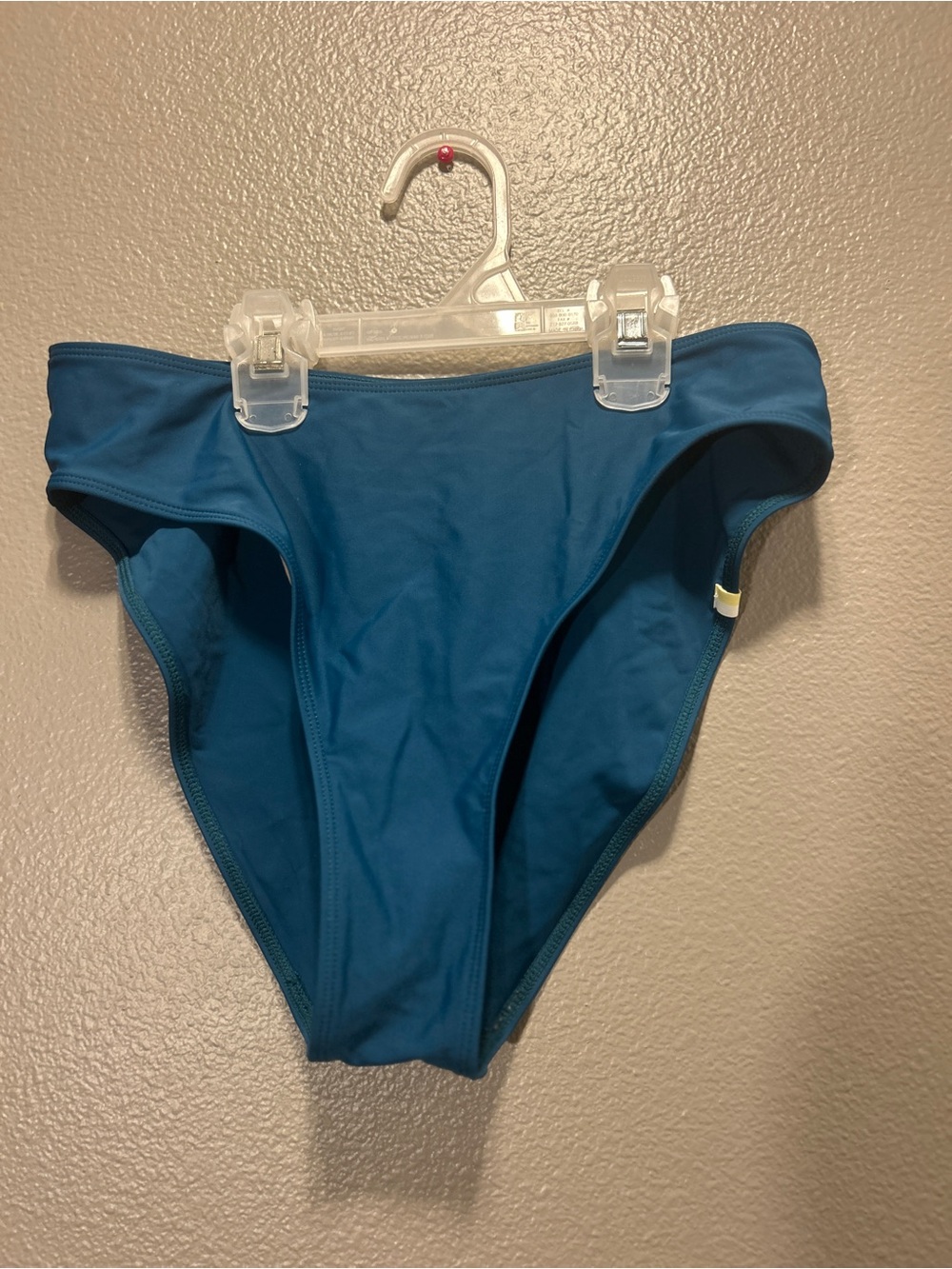Summersalt High Waisted Bikini Bottom Size 8 Teal Blue Good Condition Swimsuit